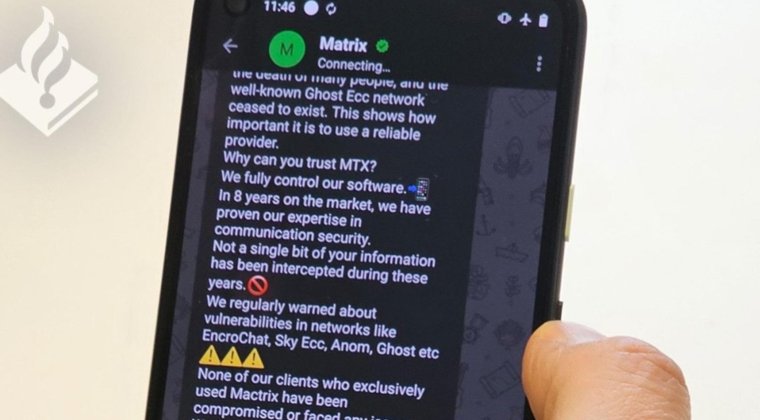 Dutch & French police take down Matrix encrypted chat app; 2.3 million messages captured